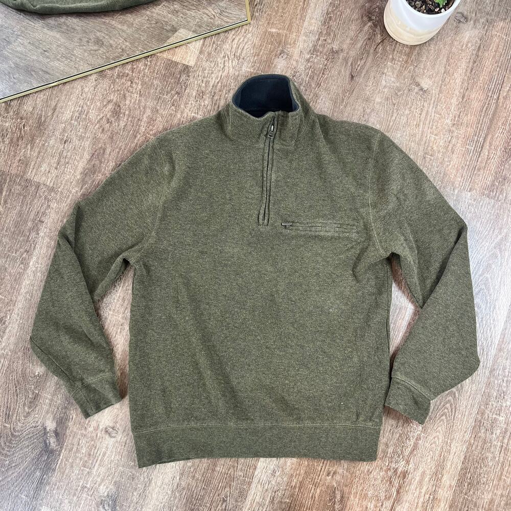 Pendleton Green Half Zip Pullover Sweatshirt - image 1